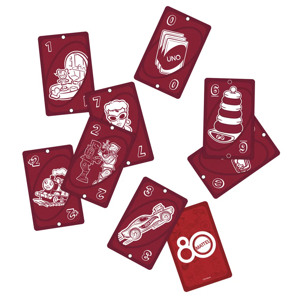 UNO MATTEL 80TH RUBY RED