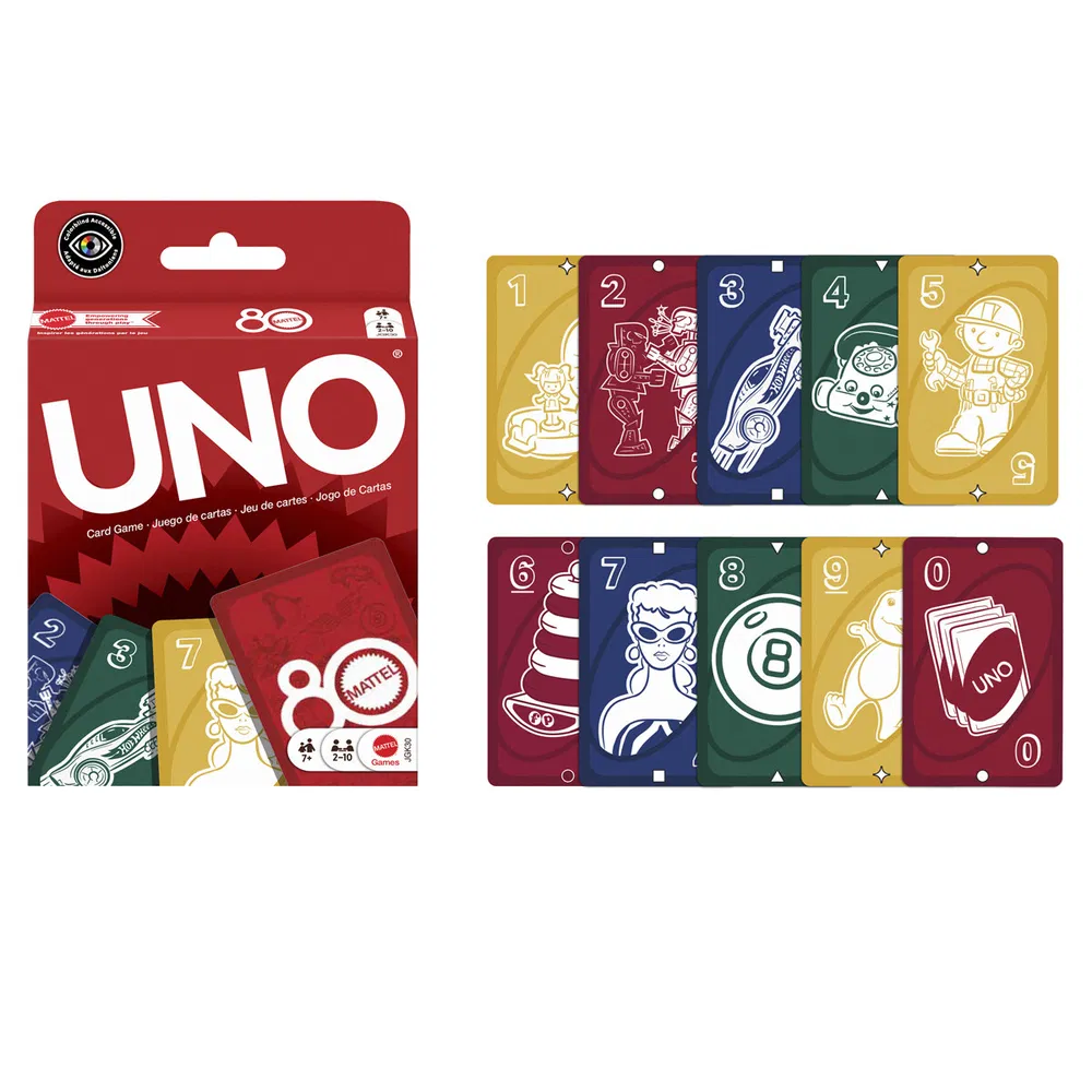UNO MATTEL 80TH RUBY RED