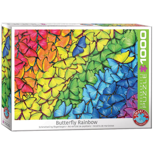 PUSLESPIL BUTTERFLY RAINBOW 1000 BRIKKER EUROGRAPH