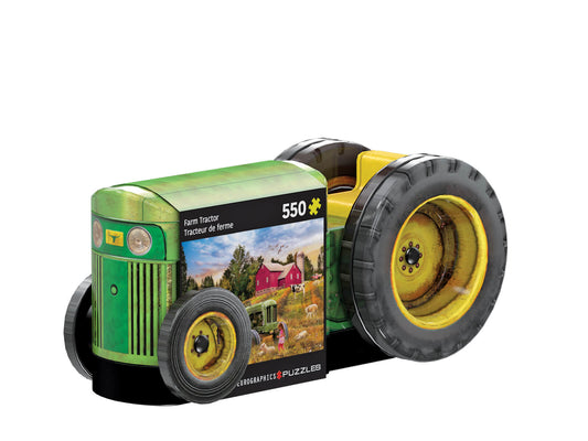 PUSLESPIL TRAKTOR METALDÅSE 550 BRIKKER