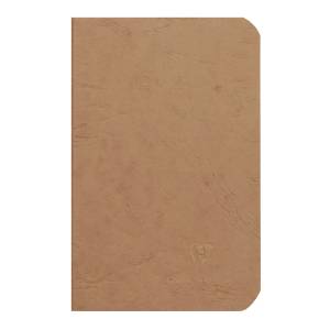 AGE BAG NOTEBOOK 9x14 CM BRUN 48 BLANKE SIDER