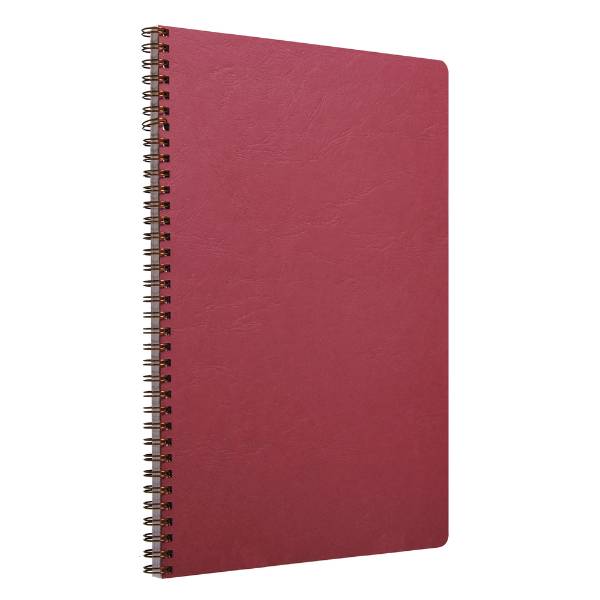 CLAIREFONTAINE AGE BAG A4 SPIRAL L RED LINJERET