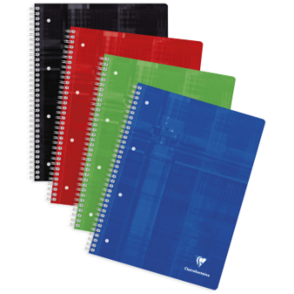 CF WIREBOUND NOTEBOOK 22,5X29,7CM 4 HOLES LINED