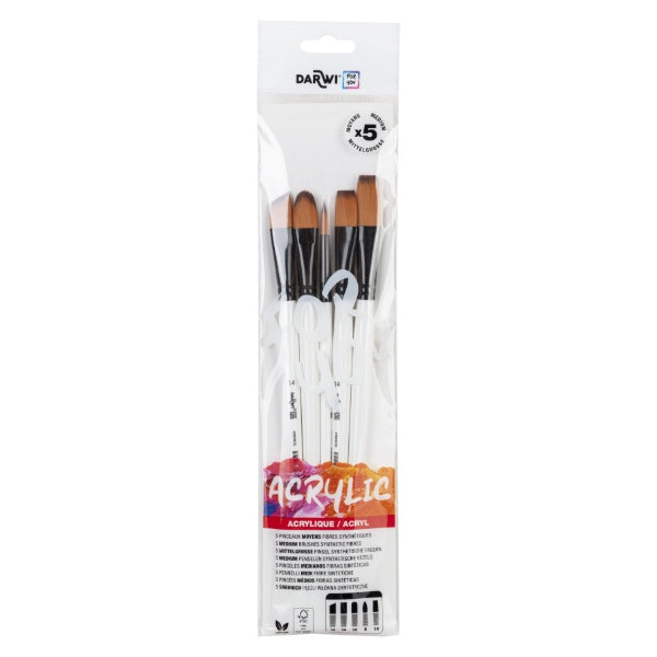 DRY SET OF 5 MEDIUM PENSLER AKRYL