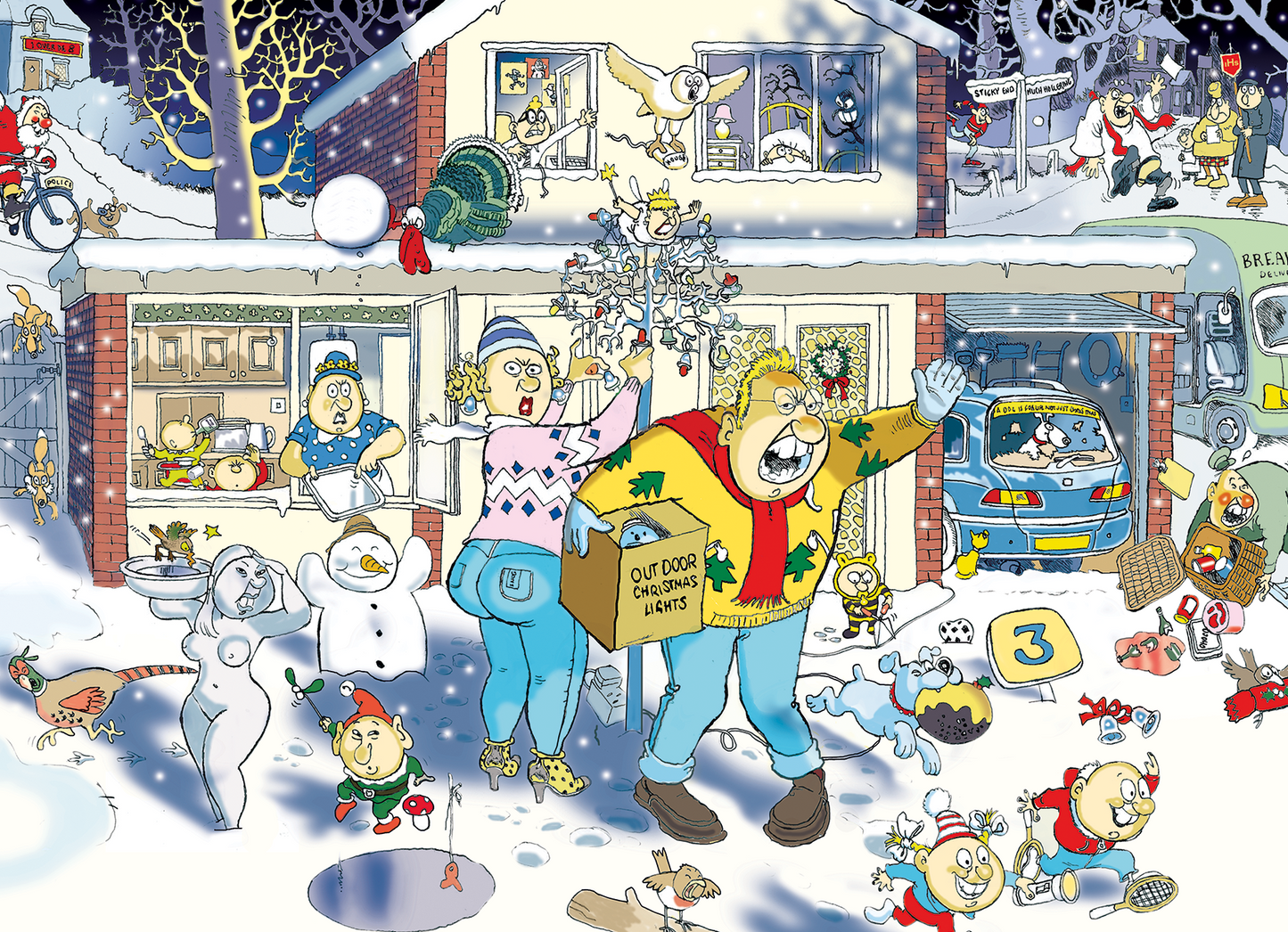 WASGIJ CHRISTMAS A BRIGHT CRISTMAS 1000 BRIKKER