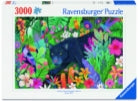 PANTHER IN FLOWERY JUNGLE 3000 BRIKKER