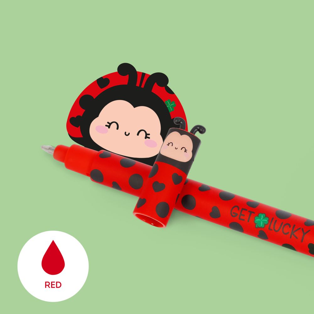 LEGAMI ERASABLE GEL PEN LADYBUG