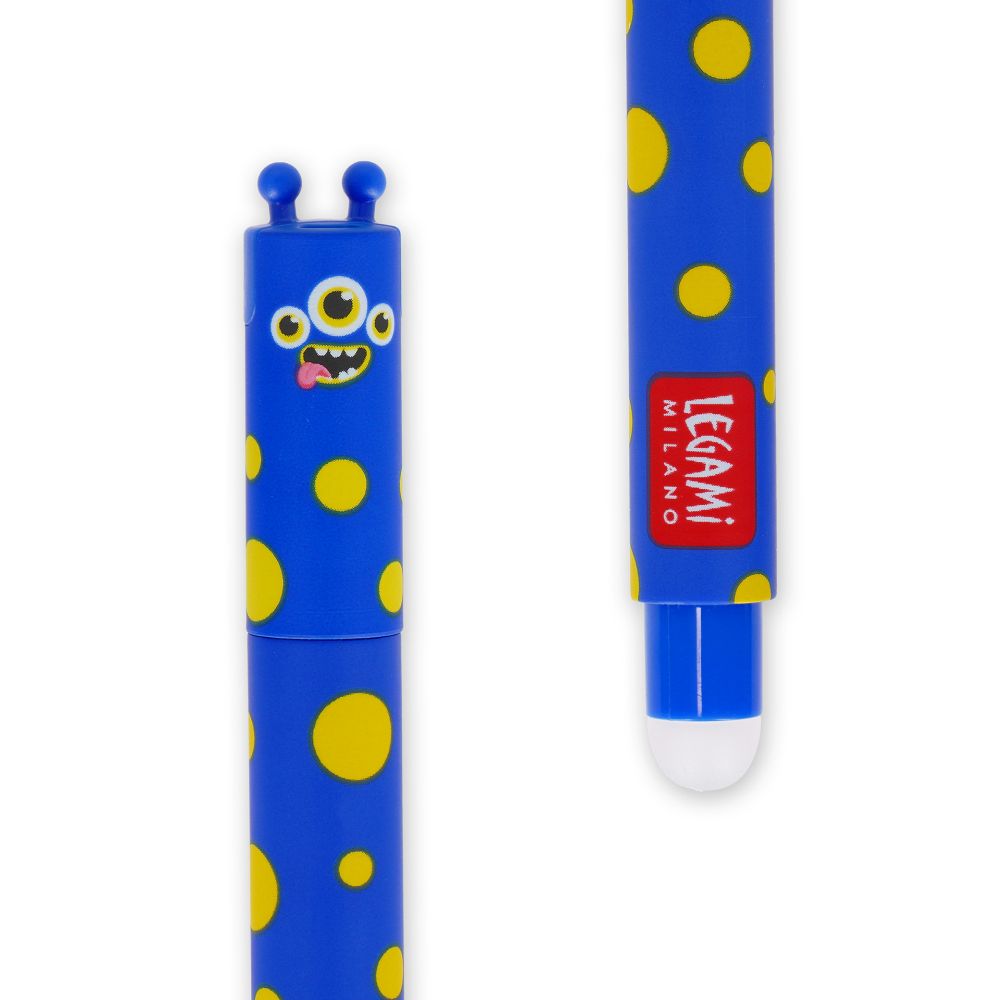 LEGAMI ERASABLE GEL PEN MONSTER BLÅ