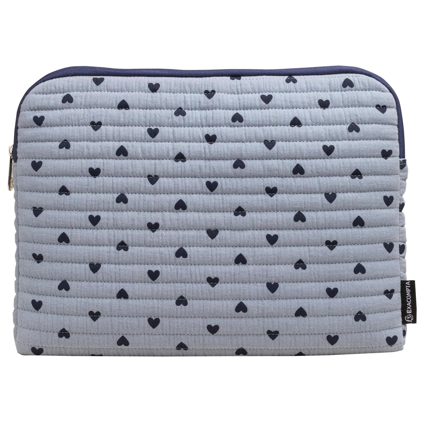 LAPTOP SLEEVE 13-14" BLÅ M. HJERTER