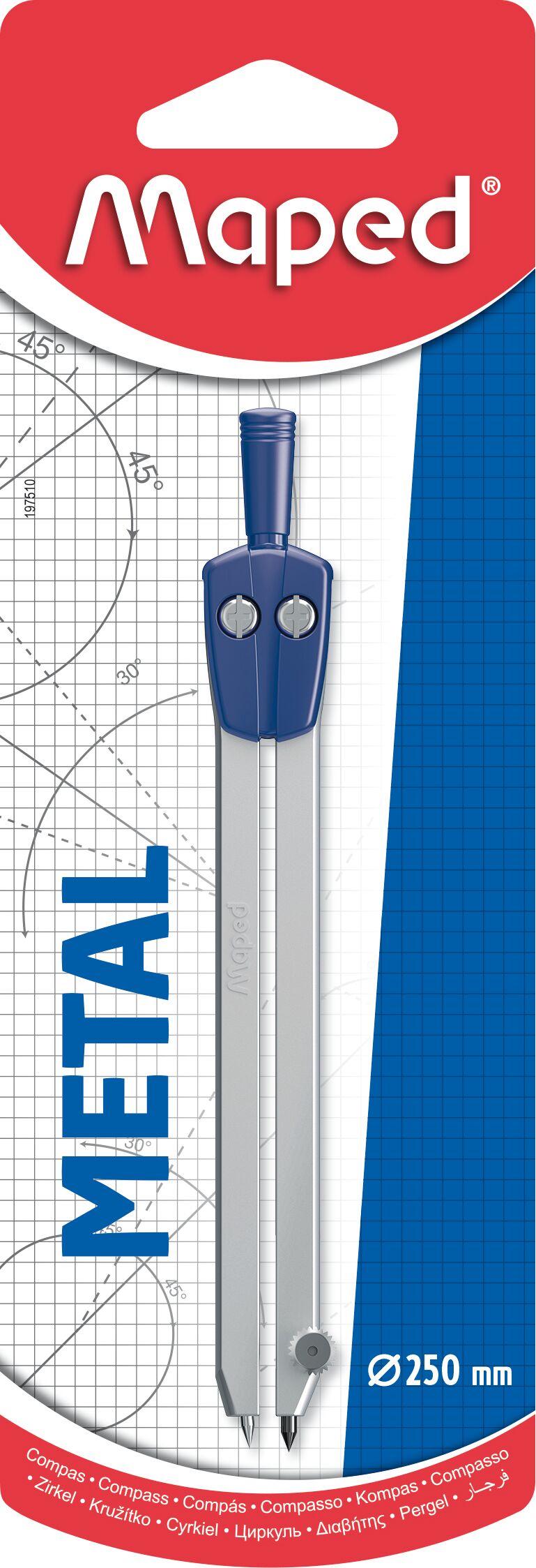 PASSER MAPED METAL ENKELT