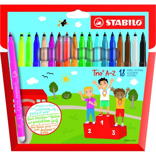 STABILO TRIO FILTPEN 18 STK