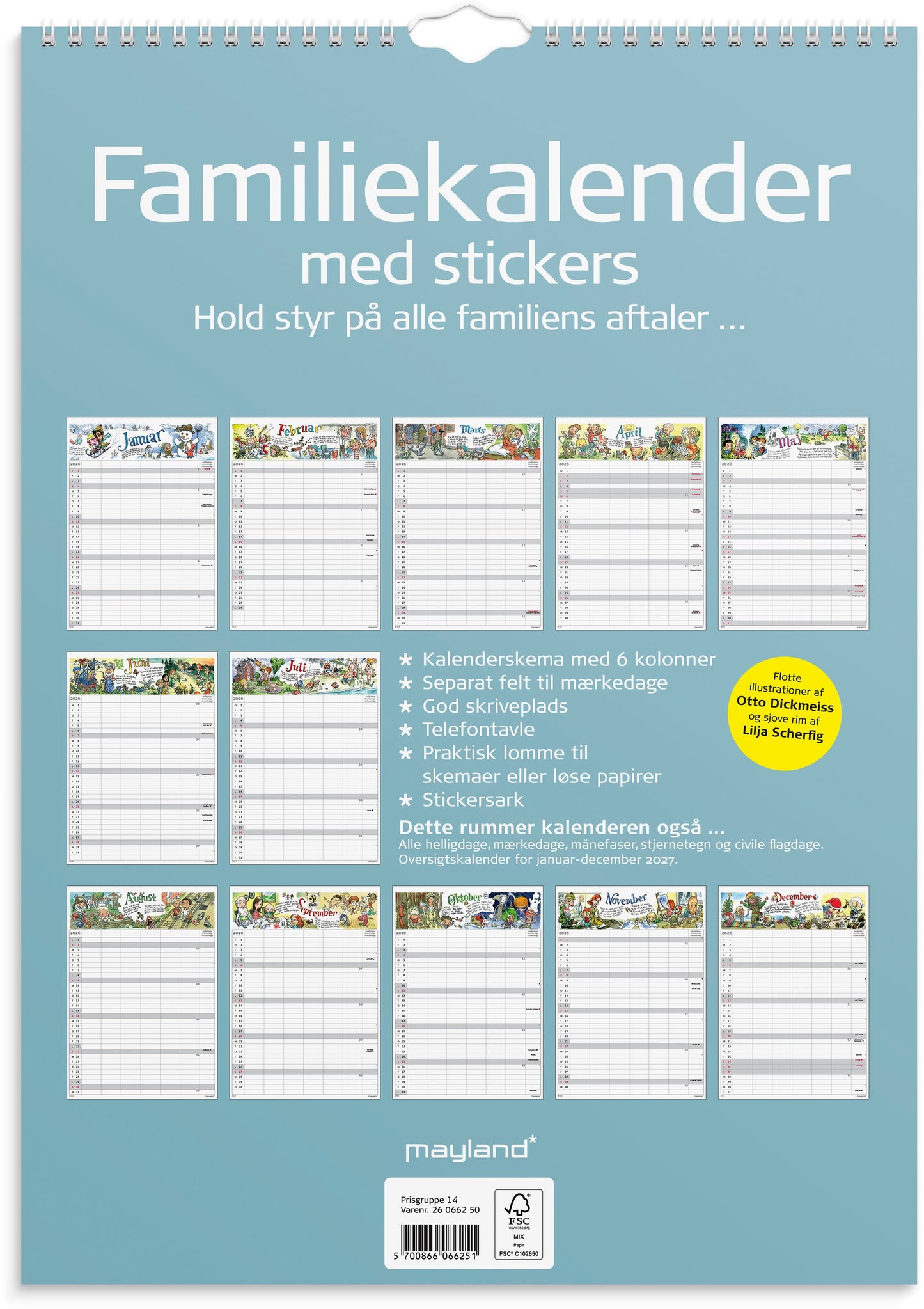 FAMILIEKALENDER DICKMEISS 6 KOL A3 2026
