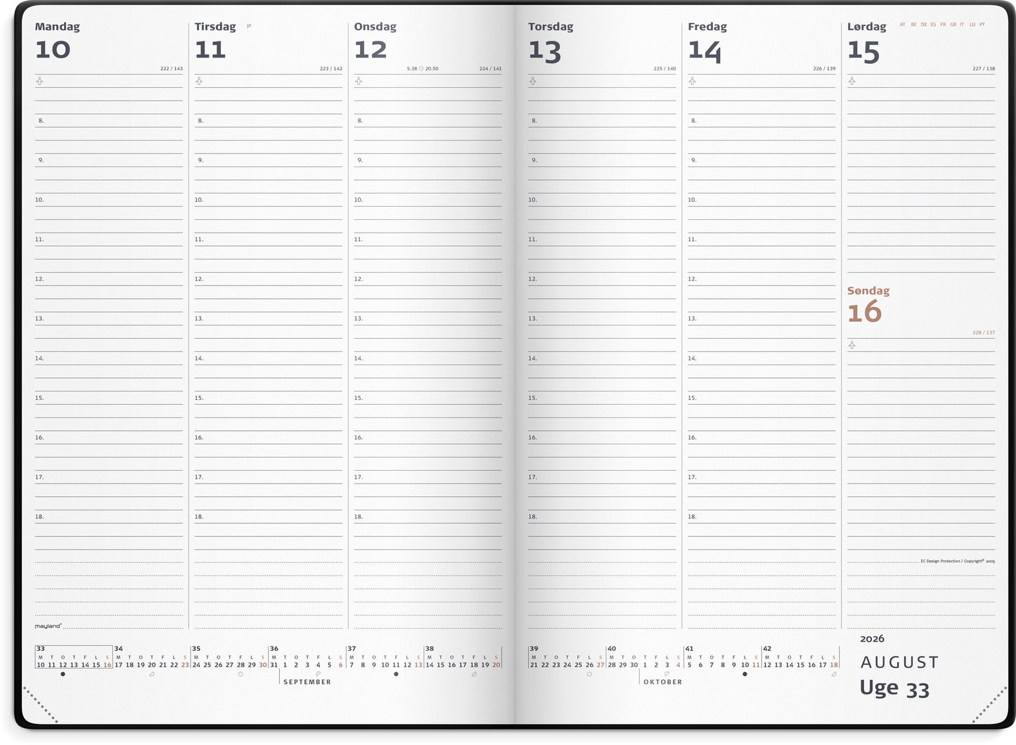 CITY DIPLOMAT UGEKALENDER SORT VINYL 2026
