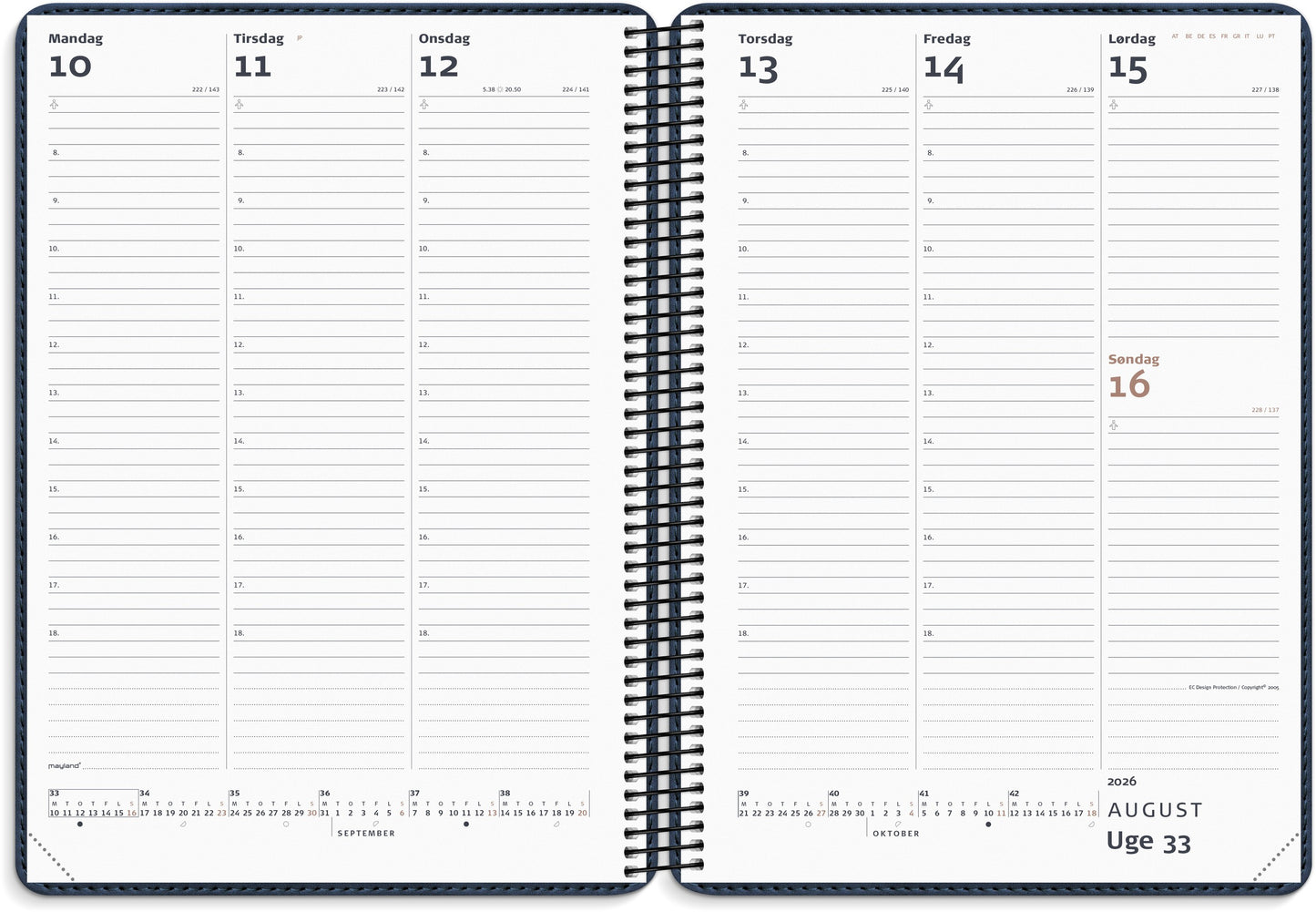 DIPLOMAT UGEKALENDER M/SPIRAL TREND 2026