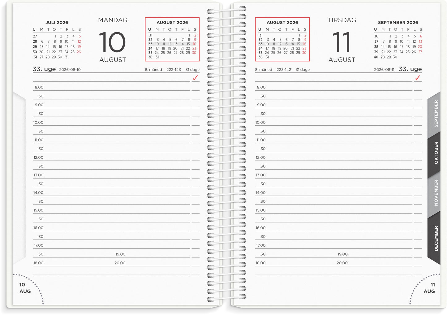DAGKALENDER HVID PP-PLAST 2026
