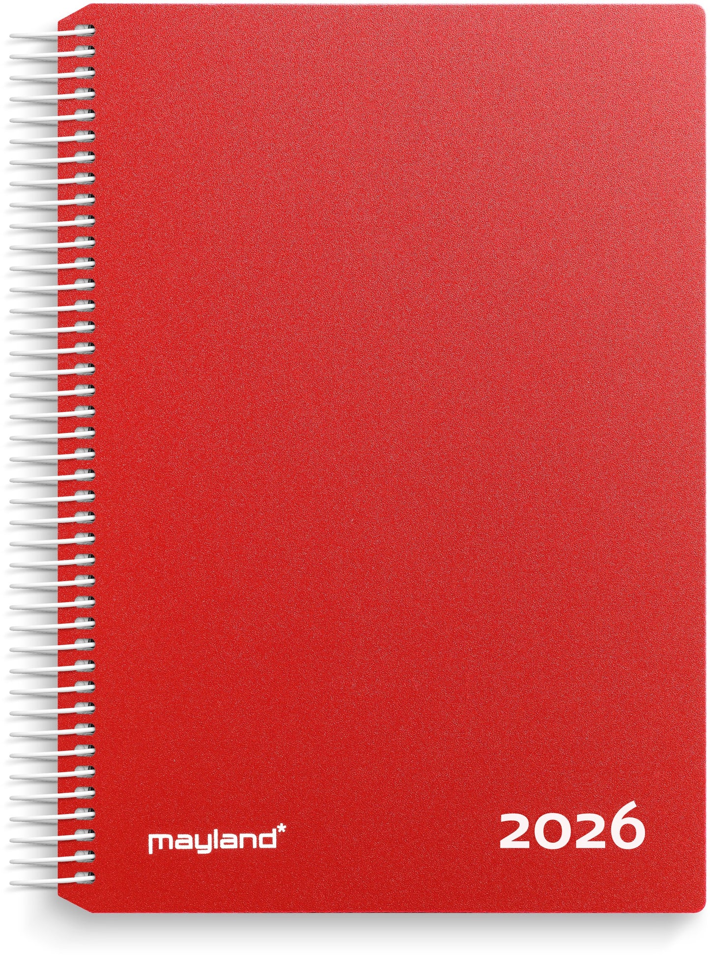 TIMEKALENDER RØD PP-PLAST 2026