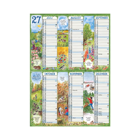 PLAKATFORLAGET A4 OVERBLIKSKALENDER 2027