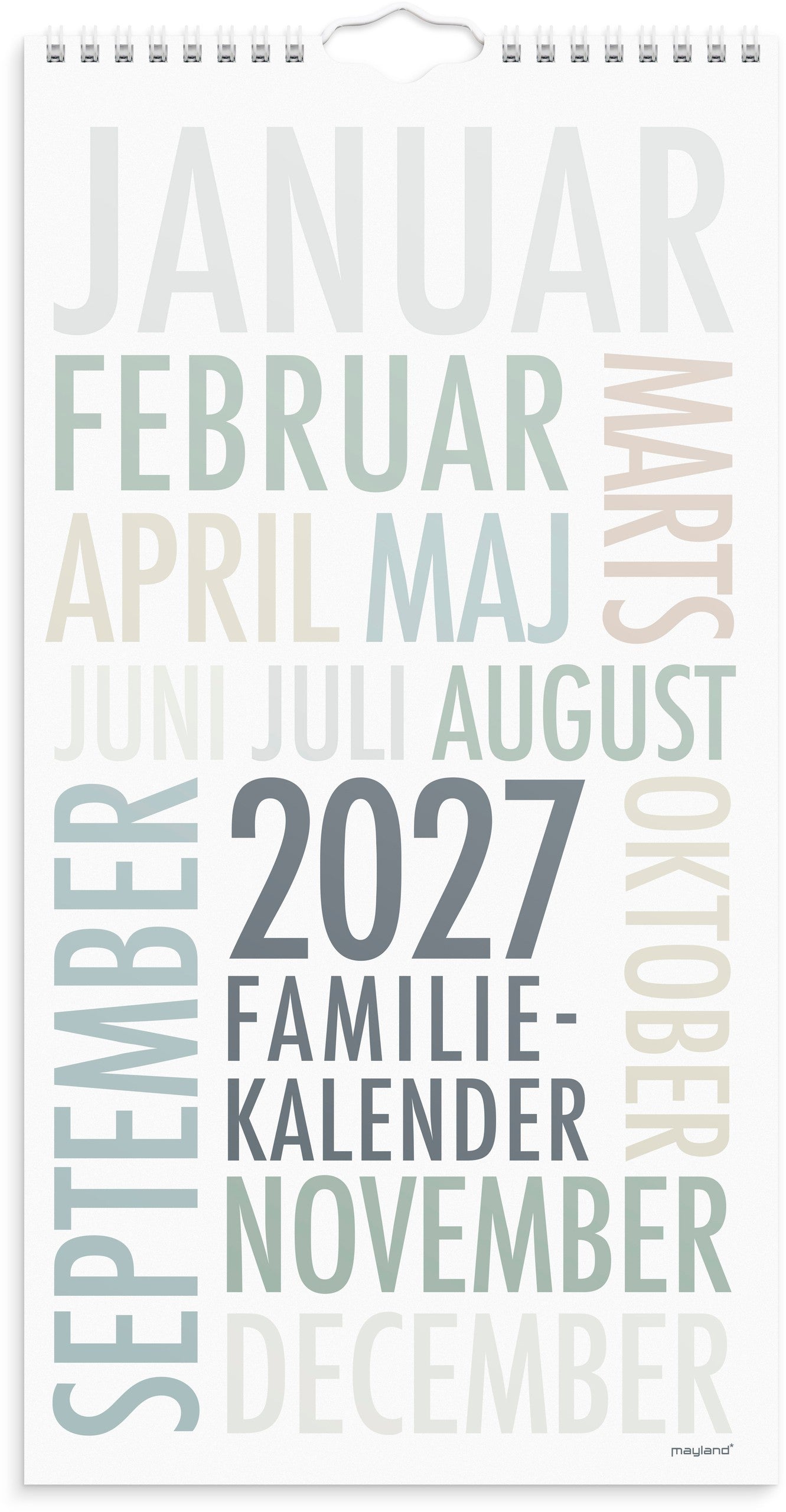 FAMILIEKALENDER TRENDART 2027