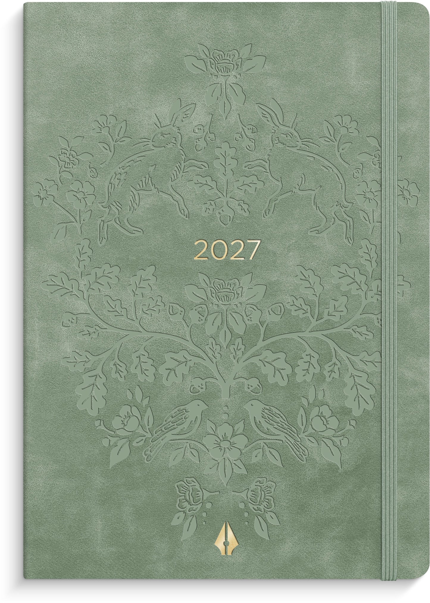A6 FORMA DELUXE UGEKALENDER TVÆRF. GRØN KUNSTSKIND 2027