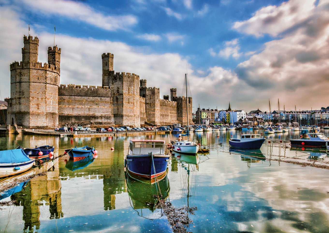CAERNARFON CASTLE - DINO PUSLESPIL 500 BRIKKER