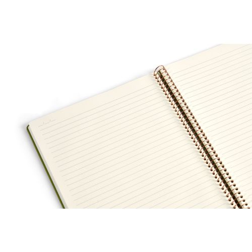 KOZO NOTESBOG A4 PREMIUM OLIVE GREEN