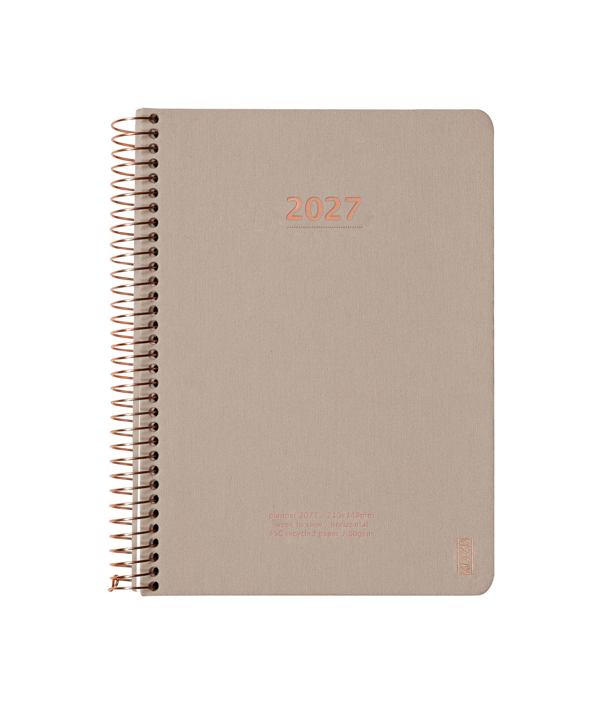 KOZO KALENDER A5 2027 UGE SAND