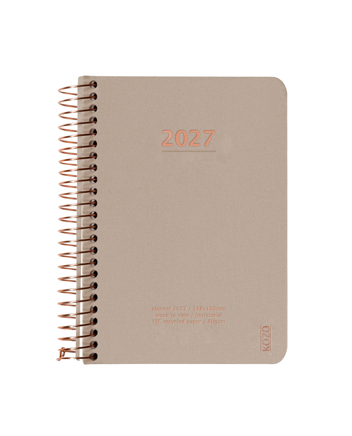 KOZO KALENDER A6 2027 UGE SAND