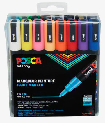 PAINTMARKER UNI POSCA ETUI PC3-16