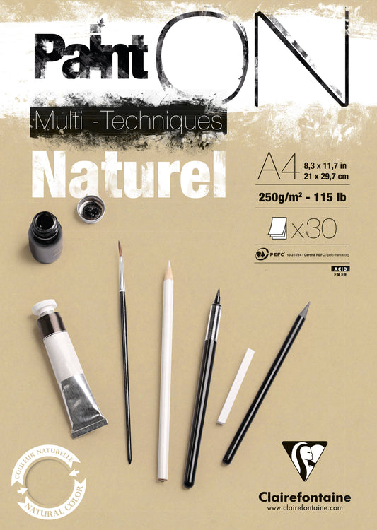 PAINT ON BLOK A4 NATURAL