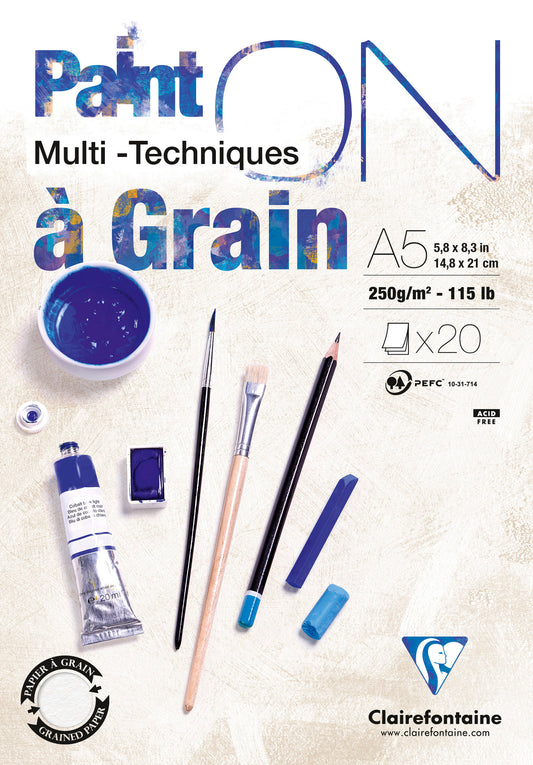 PAINT ON A GRAIN A5 BLOK