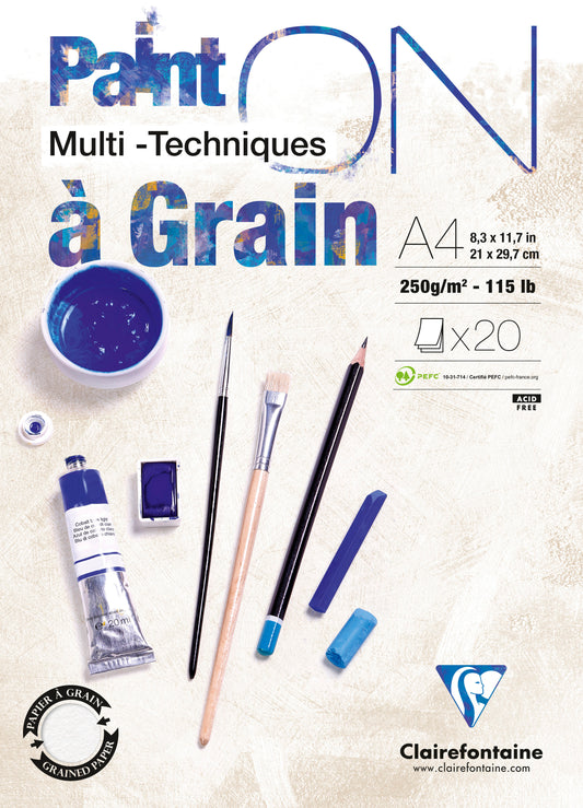PAINT ON A GRAIN A4 TEGNEBLOK