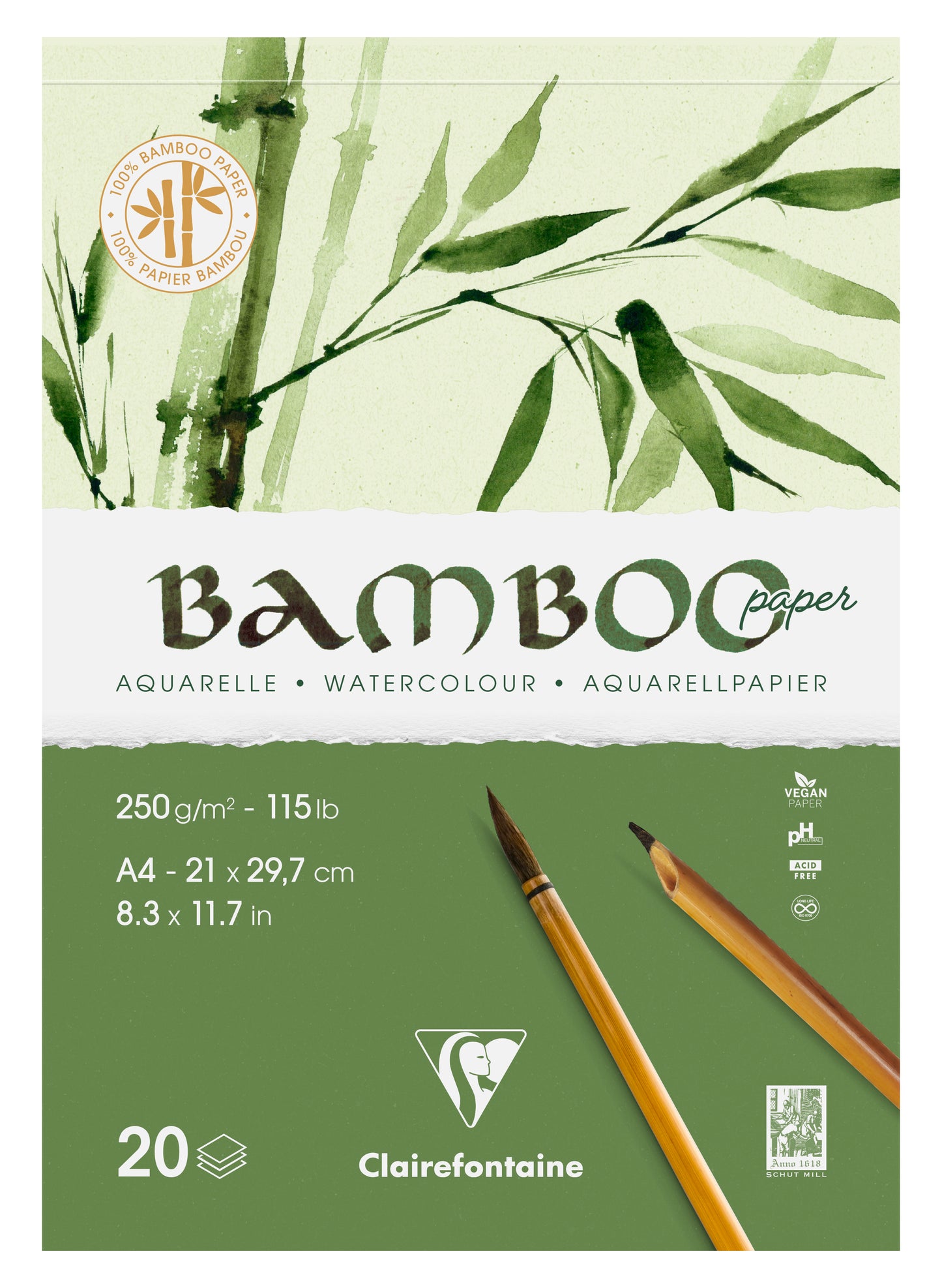 CF BAMBOO AKVARELBLOK A4