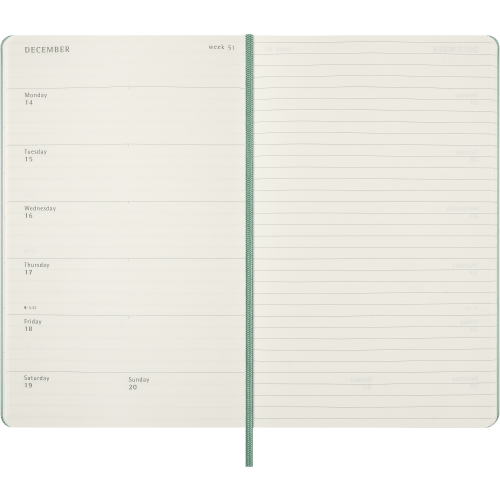 CLASSIC HARD 18M 26/27 WEEK NOTE LARGE SAGE GREEN