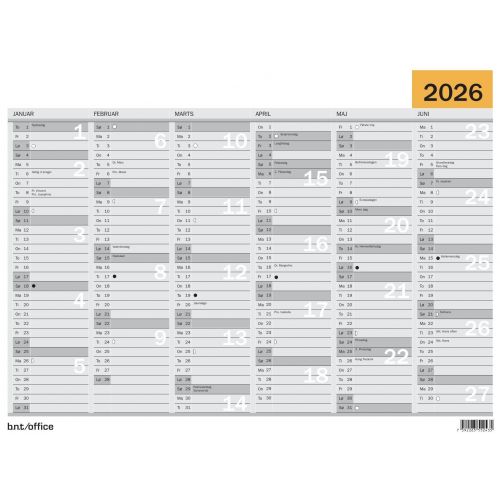 VÆGKALENDER A4 2026