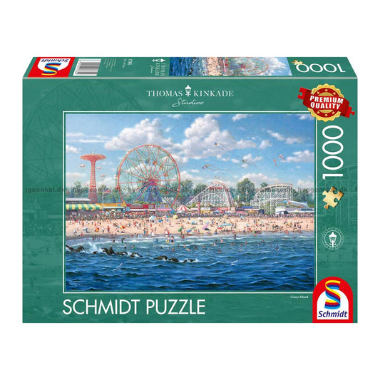 THOMAS KINKADE CONEY ISLAND 1000 BRIKKER