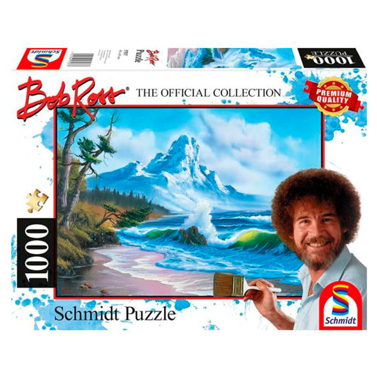 BOB ROSS MOUNTAIN BY THE SEA 1000 BRIKKER