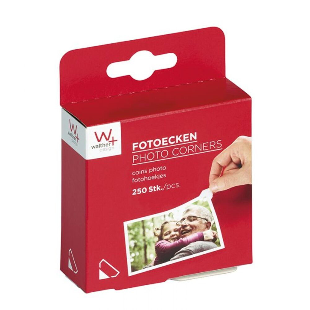 FOTOHJØRNER HVIDE 250 STK. 10 X 18 MM