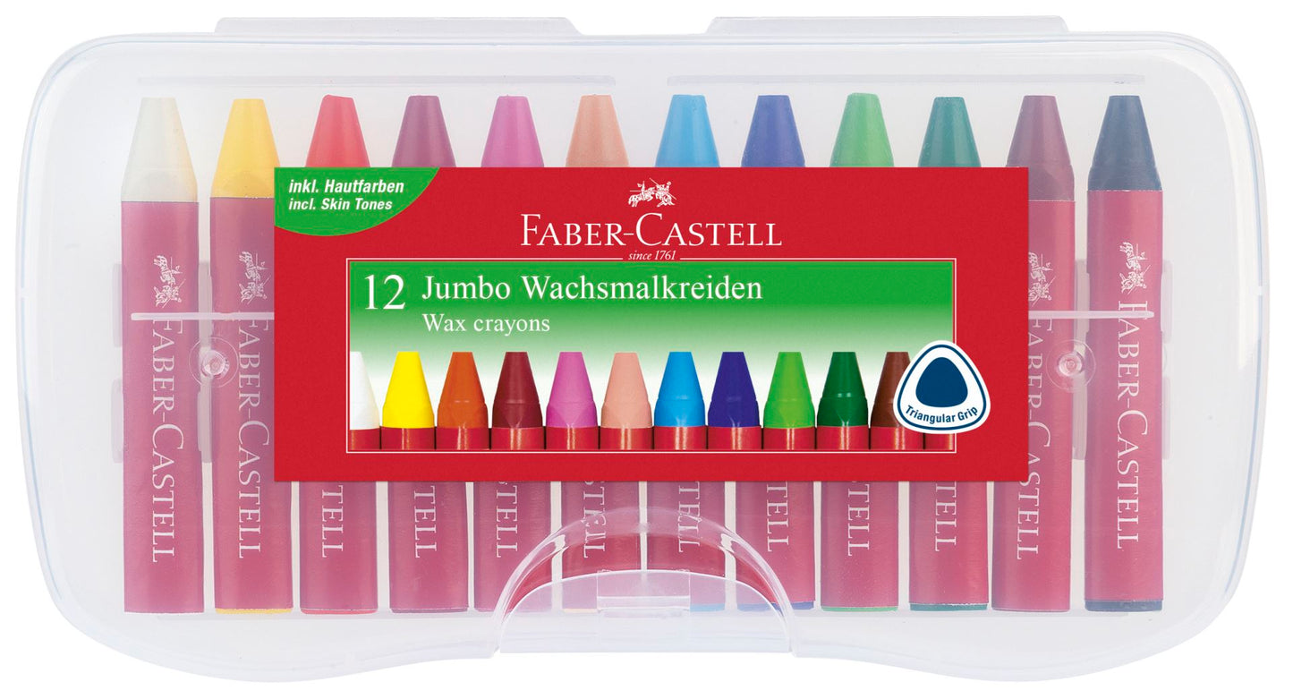 FABER CASTELL JUMBO WAX CRAYONS