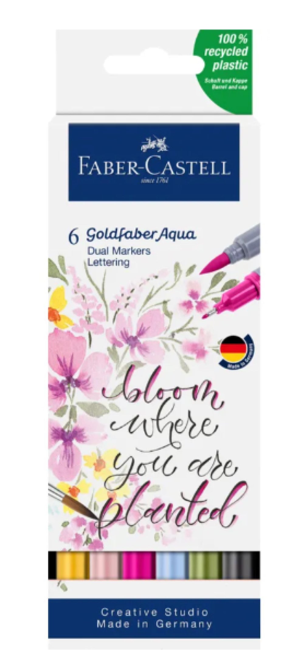 GOLDFABER AQUA DUAL MARKER LETTERING 6 ASS