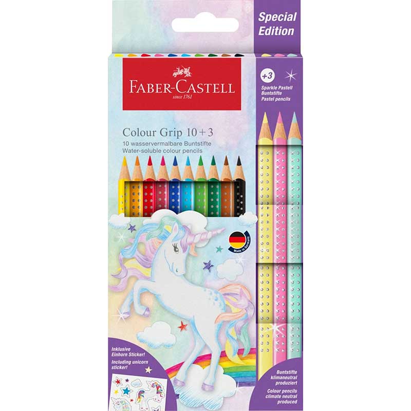 FABER GRIP UNICORN 10+3 SPARKLE