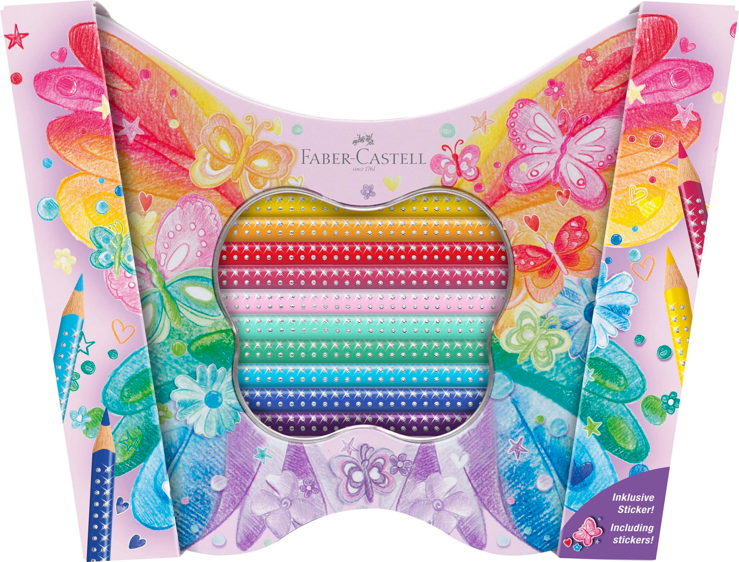 FABER GRIP UNICORN SPARKLE TIN 20 STK.