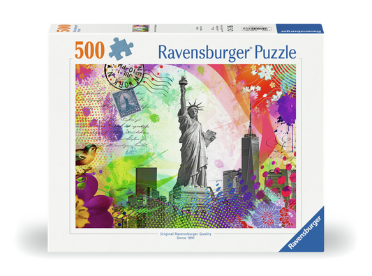 RAVENSBURGER NEW YORK POSTCARD 500 BRIKKER
