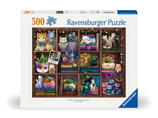 RAVENSBURGER CUBBY CATS AND SUCCULENTS 500 BRIKKER