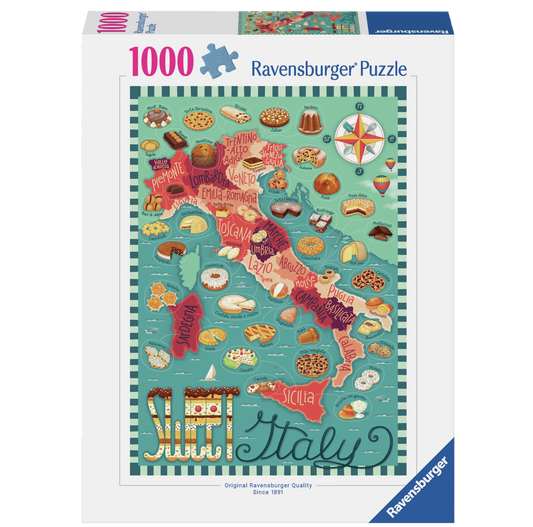 MAP OF ITALY 1000 BRIKKER