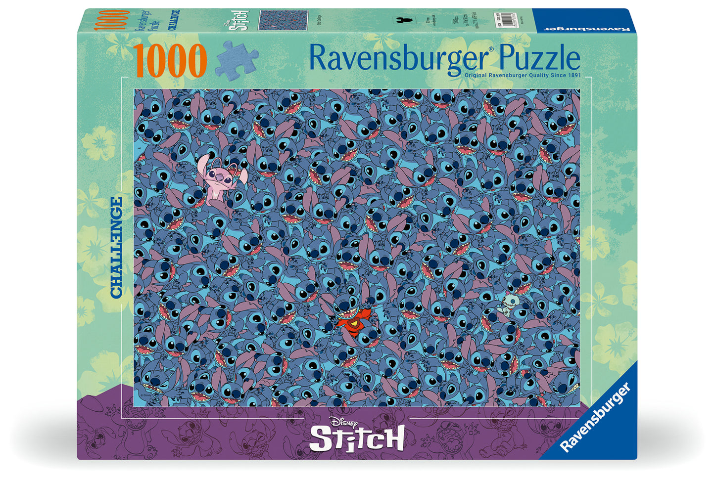 RAVENSBURGER STICH CHALLENGE 1000 BRIKKER