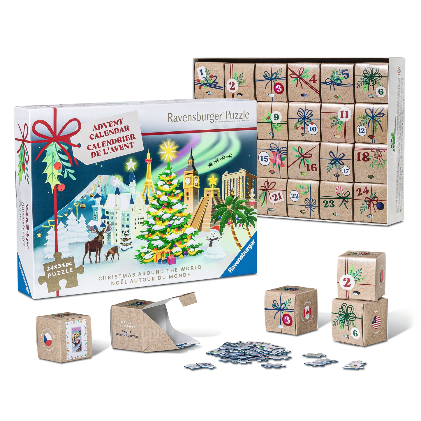 RAVENSBURGER ADVENT CALENDER PUZZLE 24X54 PCS