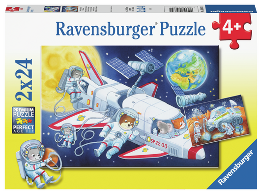 RAVENSBURGER AMINALS IN SPACE 2 X 24 BRIKKER