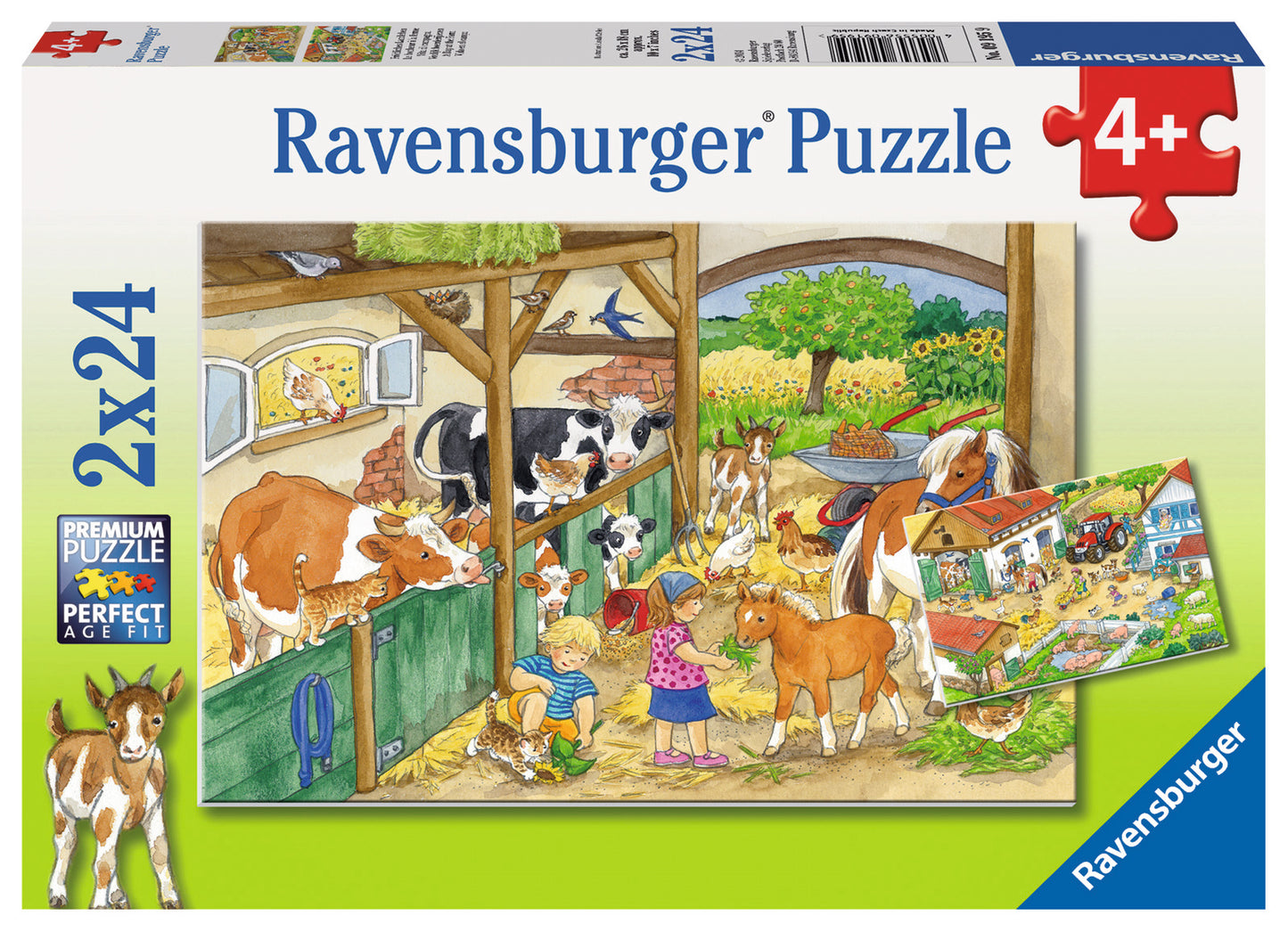 RAVENSBURGER A DAY AT THE FARM 2X24 BRIKKER