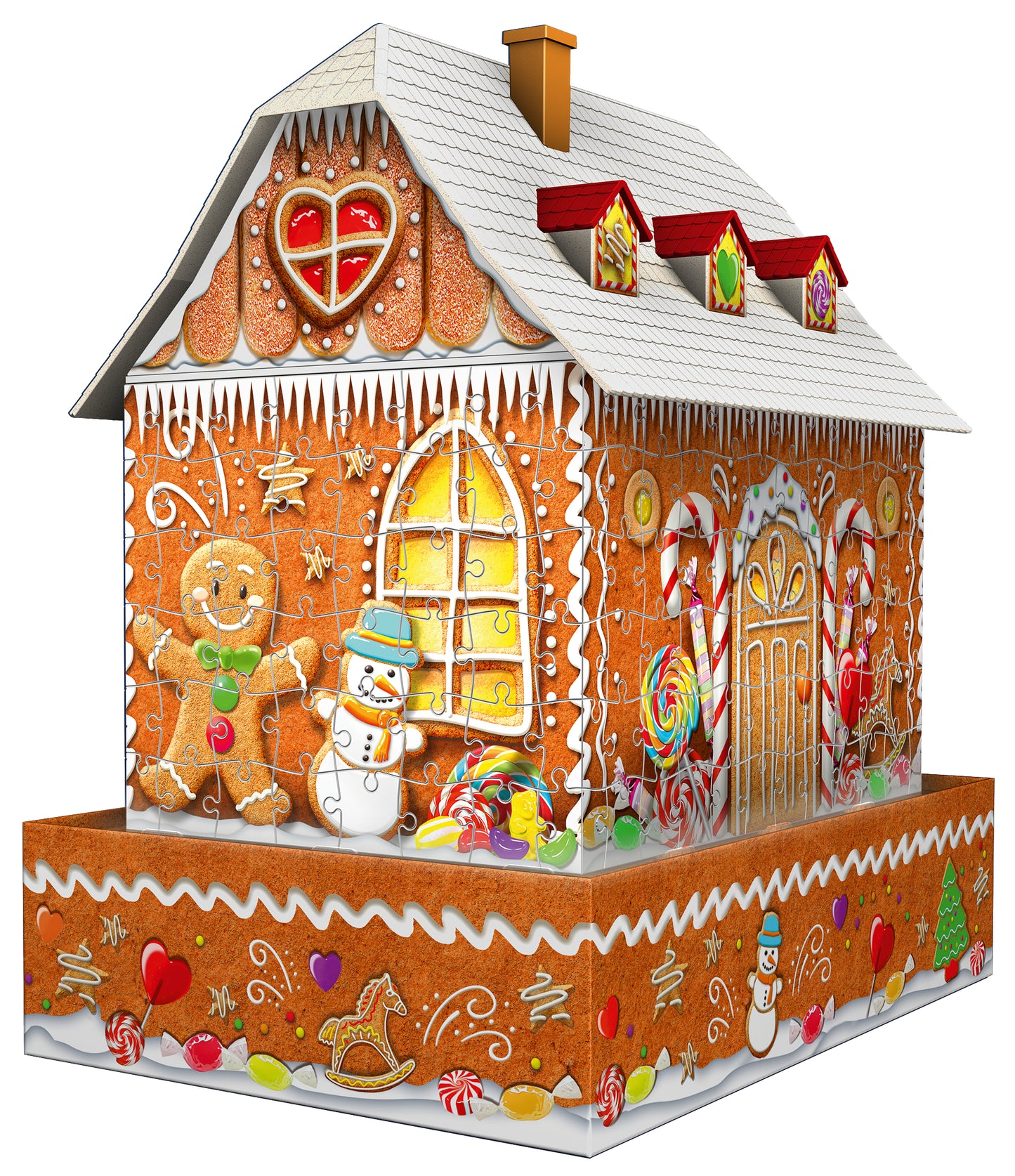 RAVENSBURGER 3D GINGERBREAD HOUSE NIGHT EDITION 216 BRIKKER