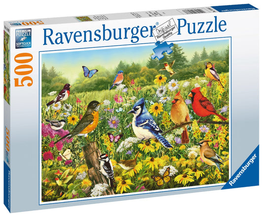 RAVENSBURGER BIRDS IN THE MEADOW 500 BRIKKER